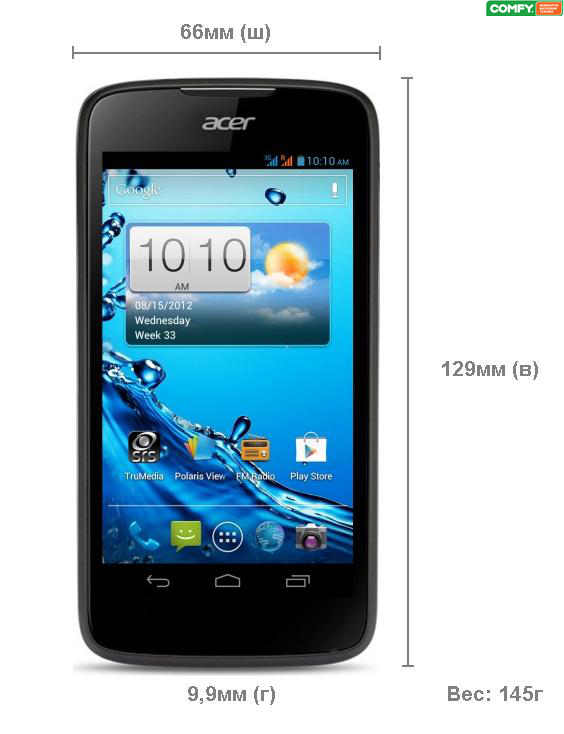 Обзор смартфона Acer GalandDuo E350