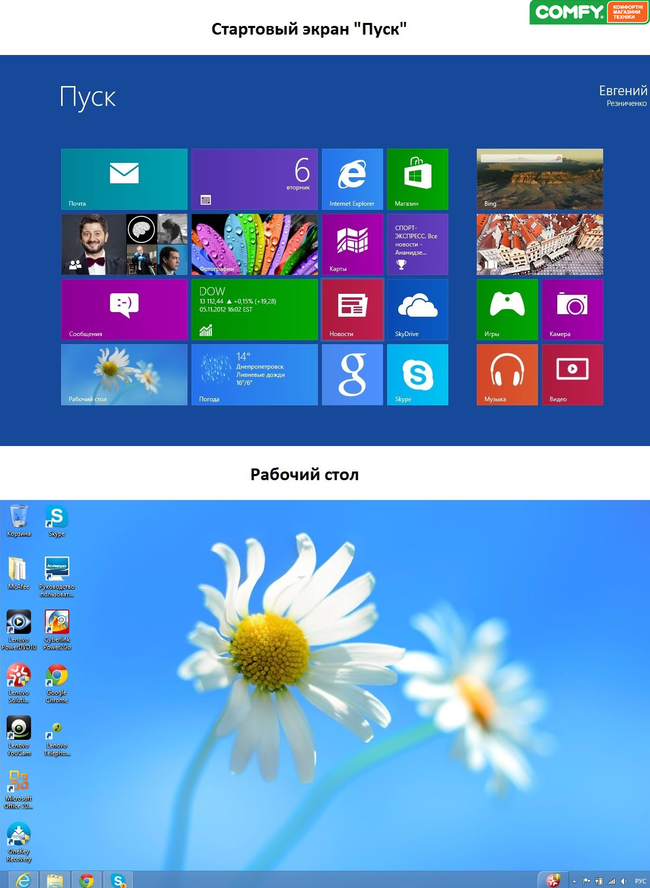 Windows 8 обзор: рабочий стол и стартовый экран Windows 8 обзор, рабочий стол и стартовый экран