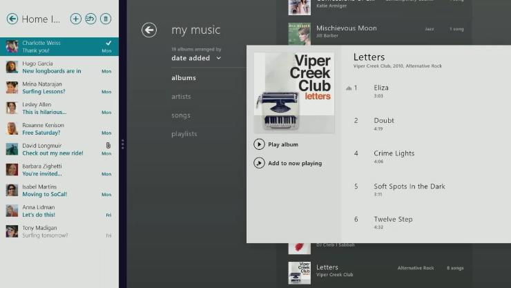 Windows 8 обзор, работа на стартовом экране