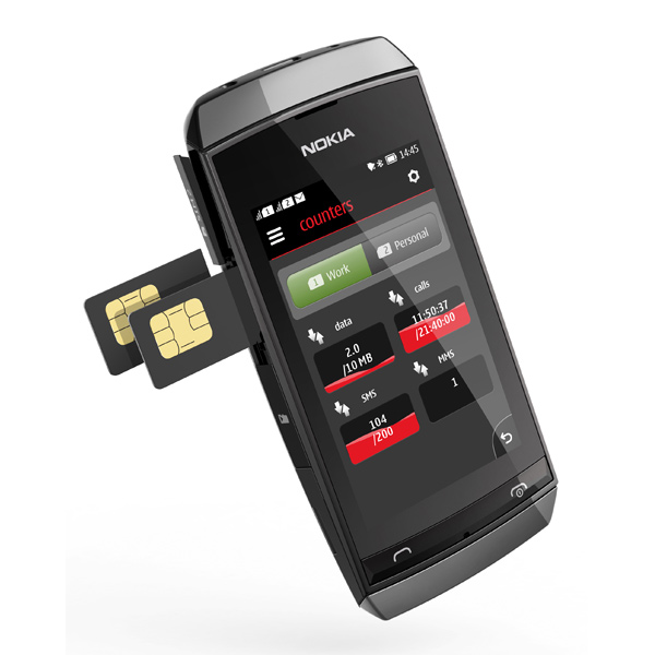 Обзор Nokia Asha 305: замена 2 sim-карт использование 2 sim карт